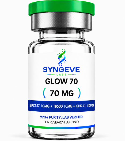Glow 70mg (BPC157 10mg + TB500 10mg + GHK-Cu 50mg)