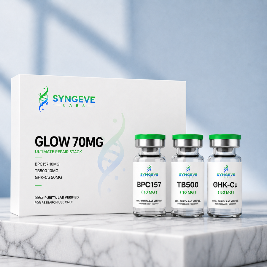 Glow 70mg (BPC157 10mg + TB500 10mg + GHK-Cu 50mg)